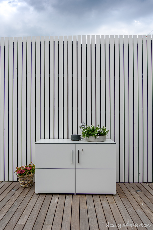 Ensemble élégant au Luxembourg : le petit meuble de balcon étanche