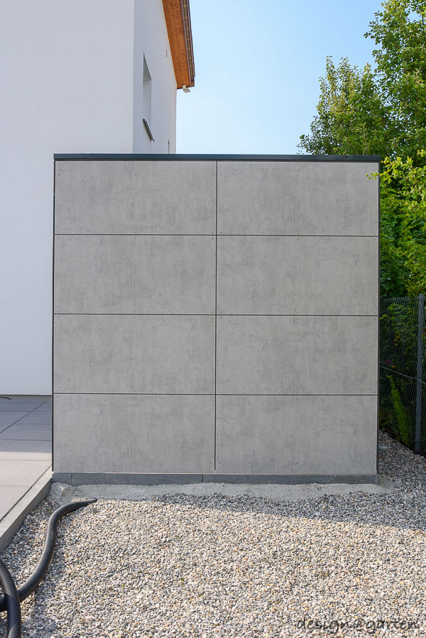 Brise-vue fonctionnel : l'abri de jardin Cube