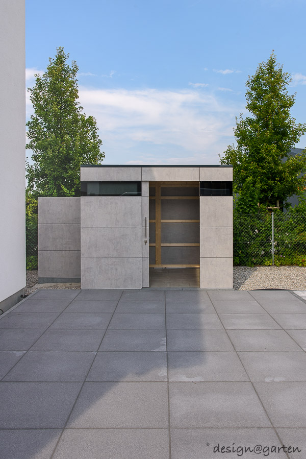 Brise-vue fonctionnel : l'abri de jardin Cube