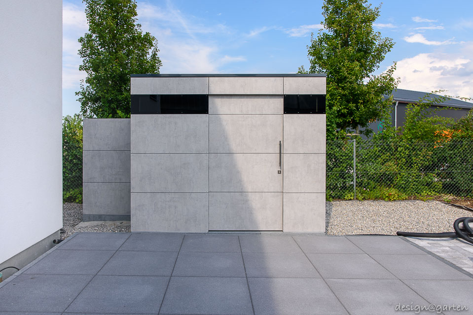 Brise-vue fonctionnel : l'abri de jardin Cube