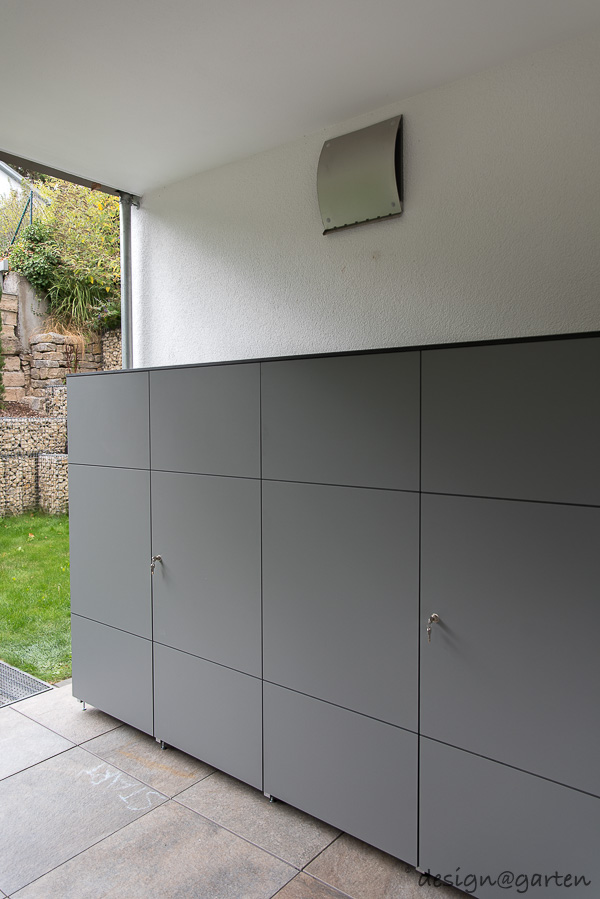 Un rangement sur mesure pour l'extérieur : l'armoire à outils résistante aux intempéries pour la terrasse