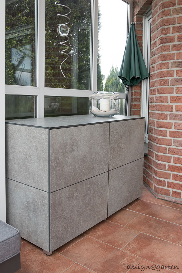 Armoire de terrasse résistante aux intempéries pour les concepts d'habitat modernes