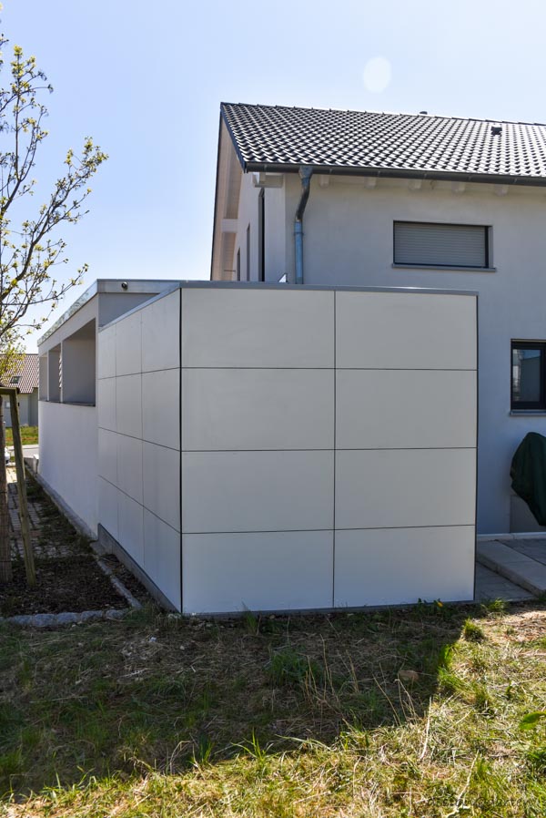 Efficacité maximale de l'espace : abri de jardin moderne sur mesure avec plan personnalisé