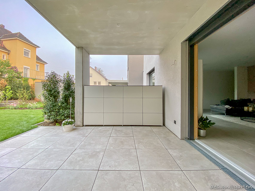 Armoire barbecue résistante aux intempéries pour la terrasse, solution combinée sur mesure