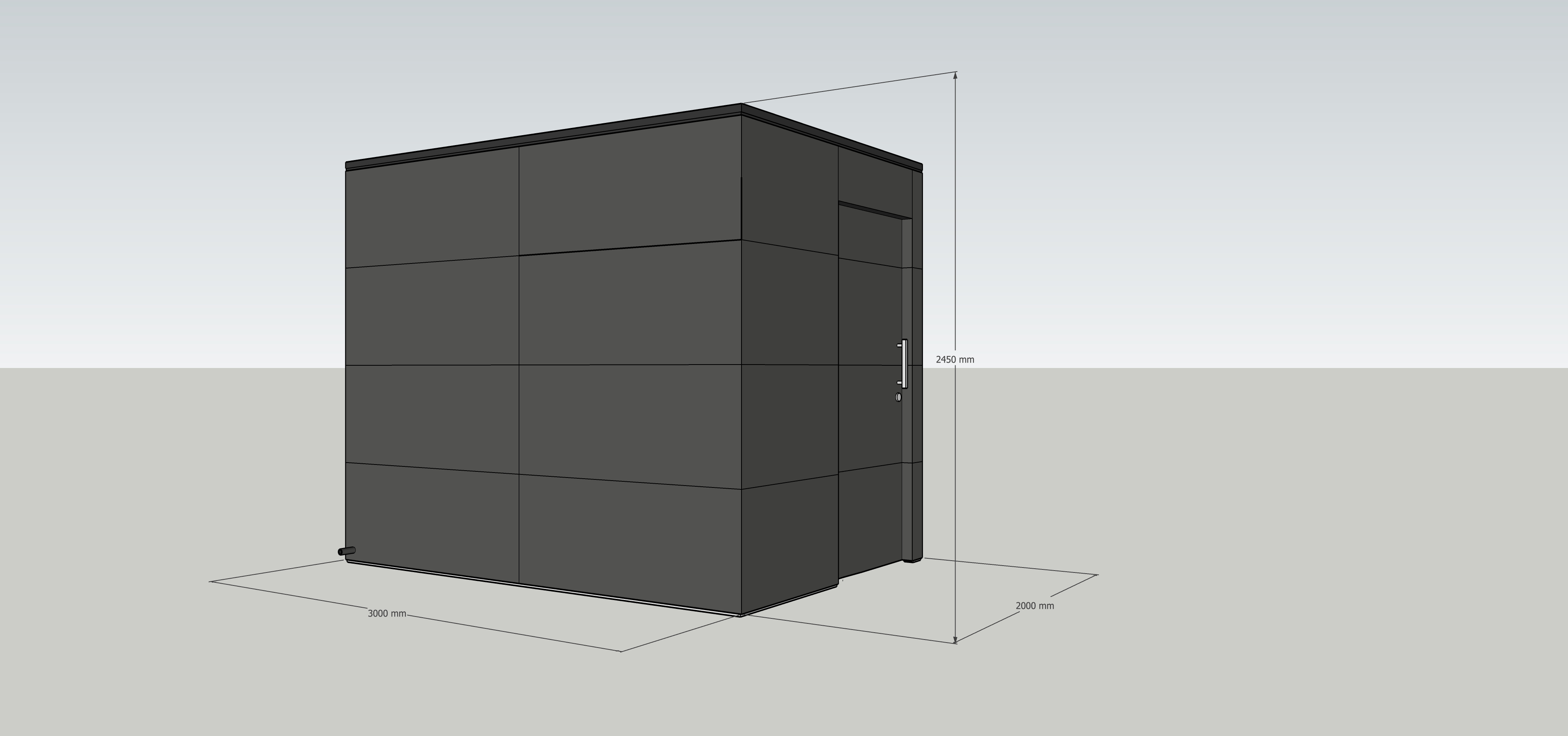 Conception sur mesure et matériaux de la plus haute qualité pour cette maison de jardin moderne