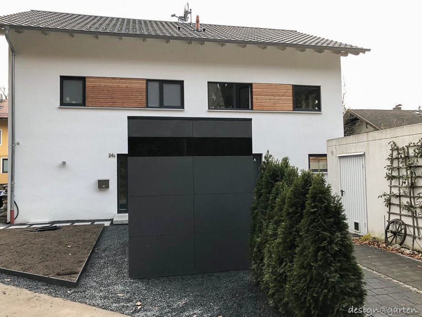 Conception sur mesure et matériaux de la plus haute qualité pour cette maison de jardin moderne