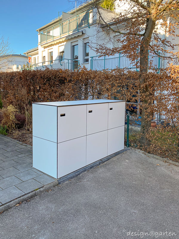 Abri poubelles design : intégration esthétique dans un jardin moderne