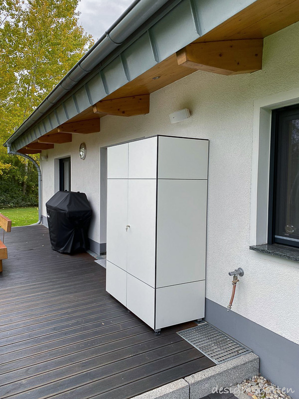 Armoire de terrasse en complément du refuge gondole