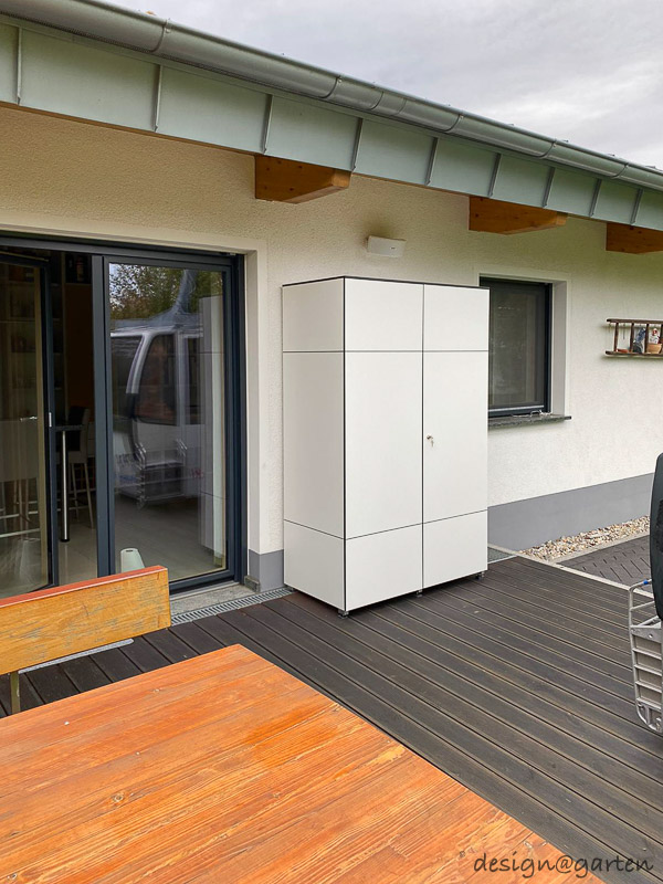 Armoire de terrasse en complément du refuge gondole