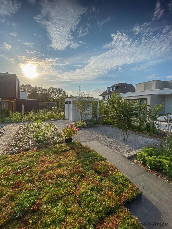 Abri de jardin design avec pergola à Nimègue, Pays-Bas