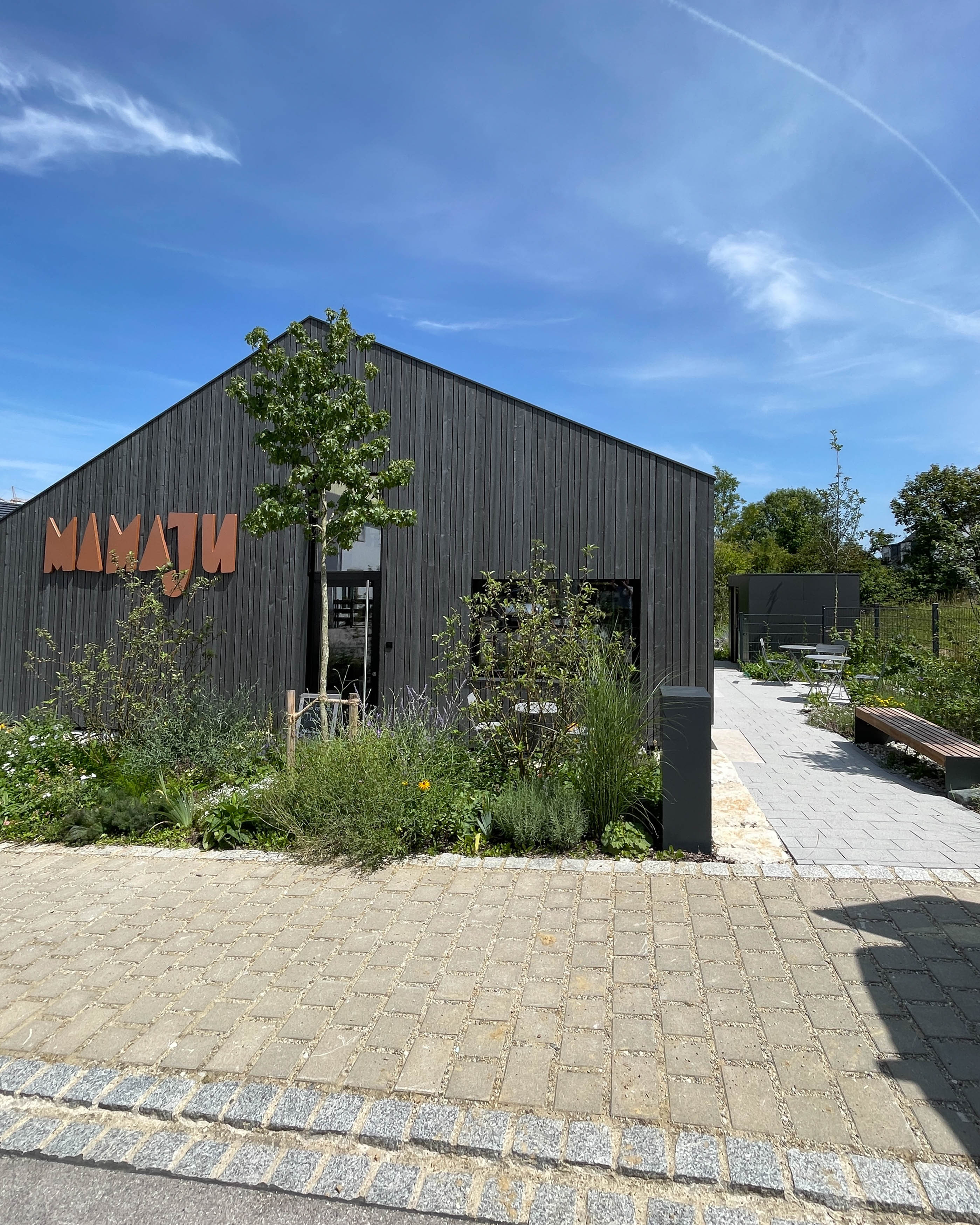 Abri de jardin moderne en DB703 Eisenglimmer