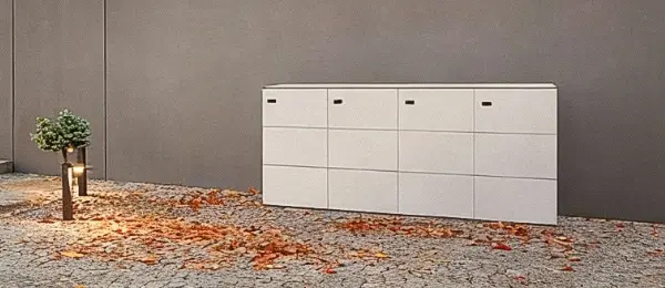 Box per bidoni della spazzatura