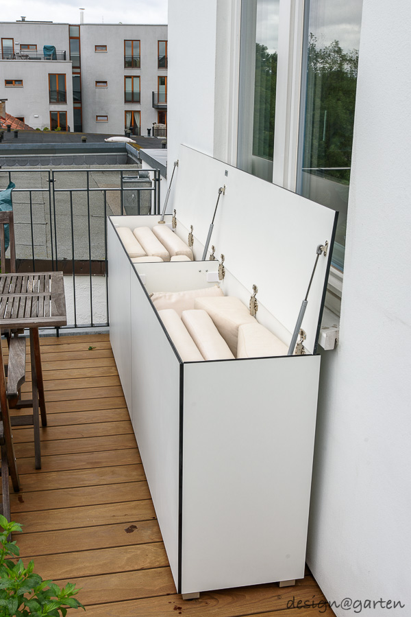 Utilizzo intelligente dello spazio: il contenitore imbottito per il balcone