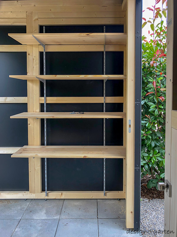 La casetta da giardino Cube in nero