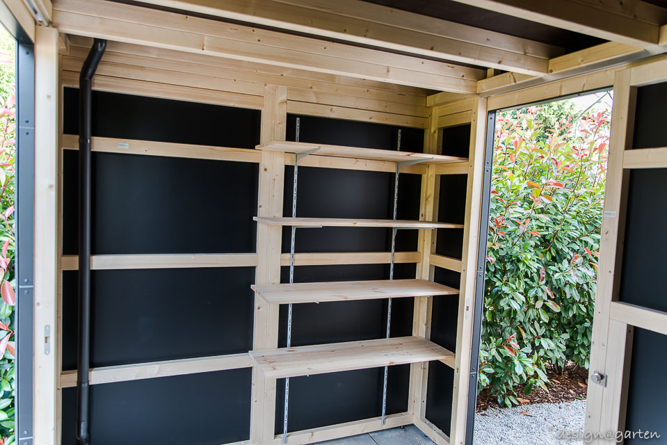 La casetta da giardino Cube in nero