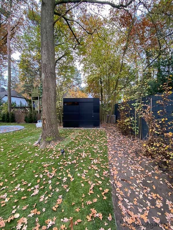 Cubo da giardino moderno: design minimalista in un ambiente naturale