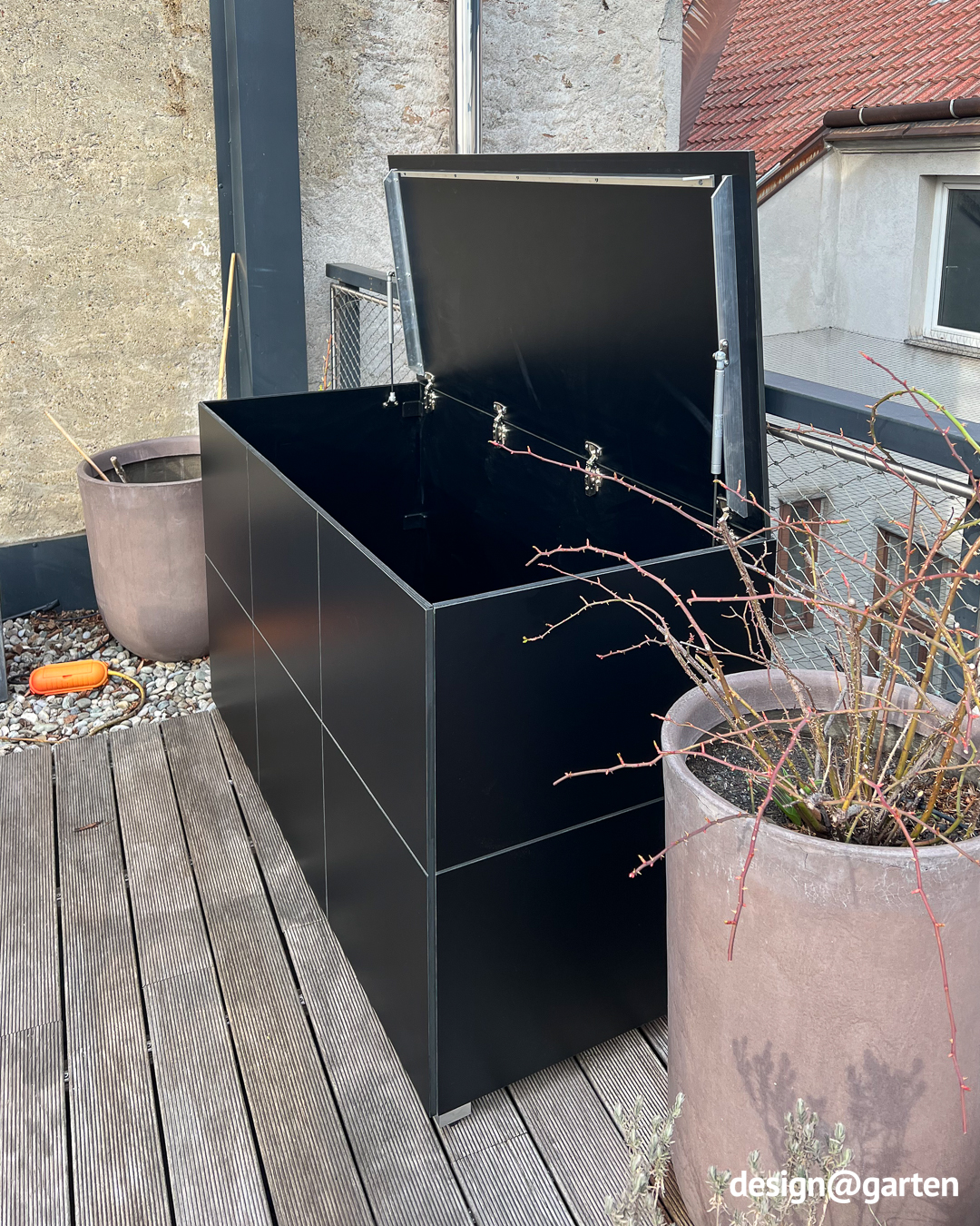 Contenitore sulla terrazza sul tetto a Vienna – Spazio contenitivo per terrazze urbane