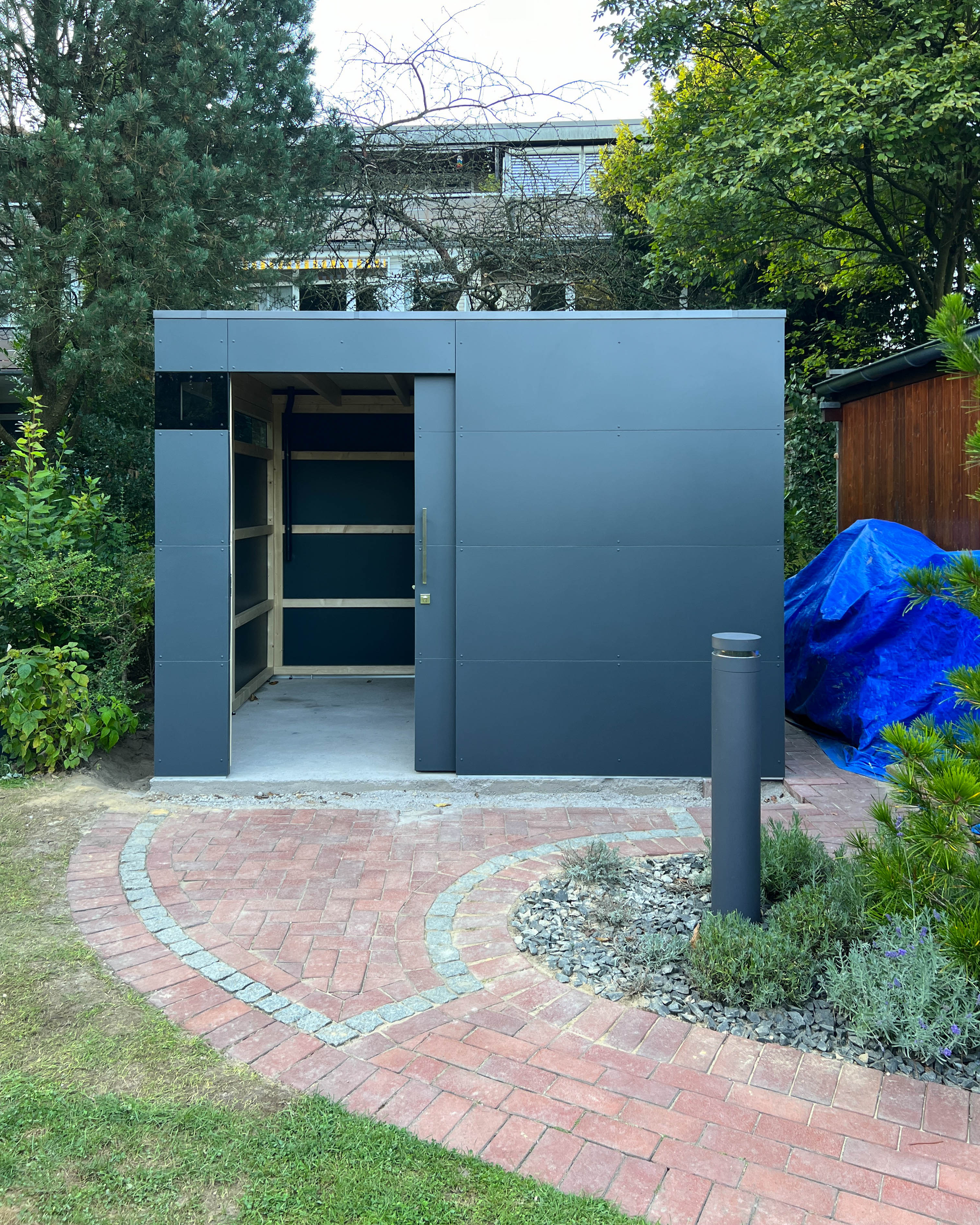 Casetta da giardino in antracite